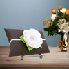 Black Voyager Urn with White Memorial Petal